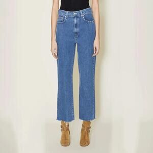 LE JEAN MIA RELAXED STRAIGHT JEANS DESERT CRYSTAL